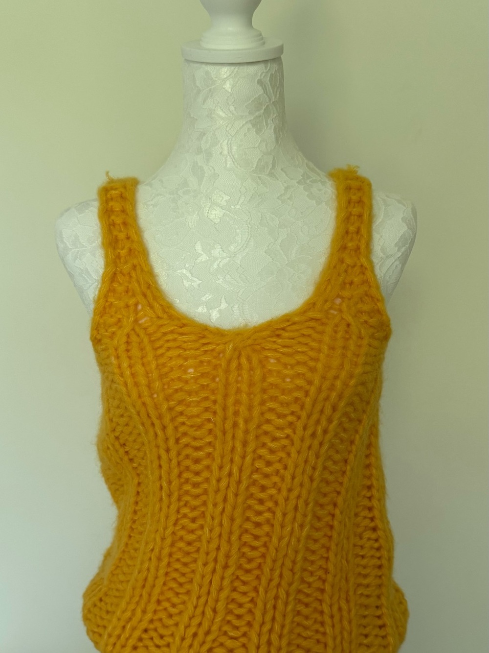 NWT Zara limited edition Knit Vibrant Yellow Tank Top